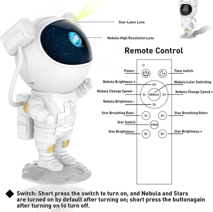 PROYECTOR DE LUZ EN FORMA DE ASTRONAUTA GRANDE