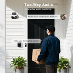 Cámaras de seguridad solares de exteriores, 2K, grabación de movimiento PIR/AI, impermeable IP66, visión nocturna