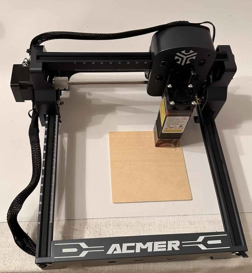 Grabadora Corte láser 2.5W madera, acrílico, aluminio, cuero, PCB. Acmer Grabado
