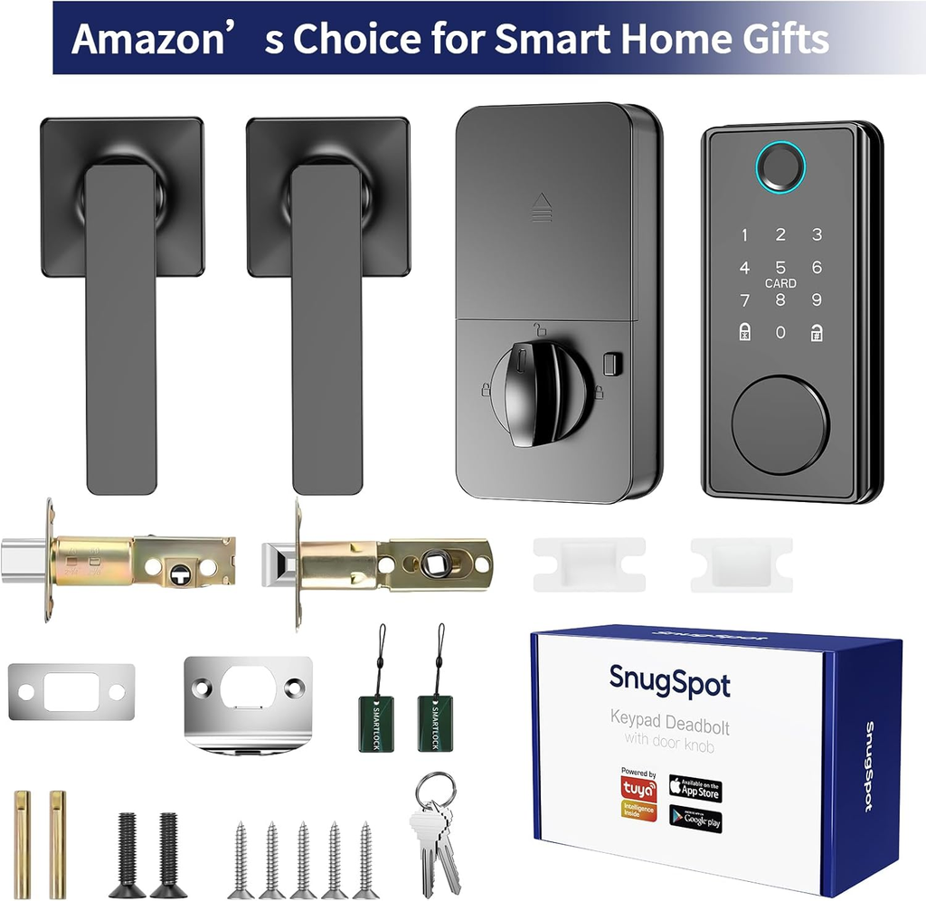 Cerradura inteligente de huellas dactilares WiFi para puerta delantera