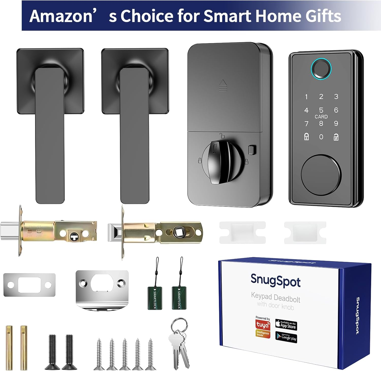 Cerradura inteligente de huellas dactilares WiFi para puerta delantera