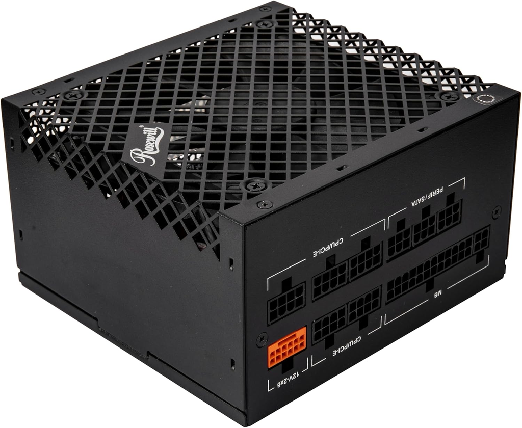 Rosewill VMG 850W 80+ Gold, ATX 3.0 y 3.1, completamente modular de bajo ruido, Conector PCIe 5.1 12V-2x6,